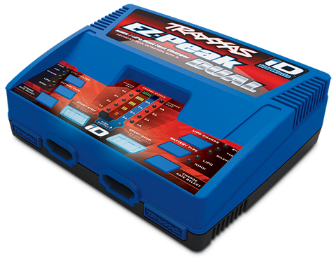 Traxxas Charger, EZ-Peak Dual, 100W, NiMH/LiPo with iD™ Auto Battery Identification